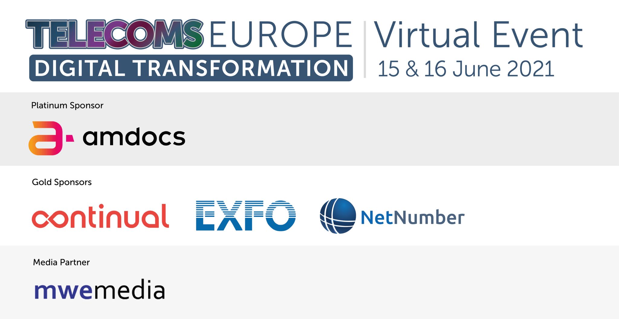 15 & 16 June 2021:Telecoms Europe Digital Transformation - Mobile Europe