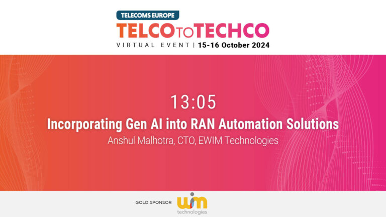 Telco to Techco – October 2024 | Incorporating Gen AI into RAN Automation Solutions