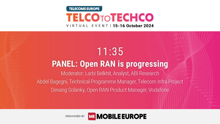 Telco to Techco – October 2024 | PANEL: Open RAN is progressing