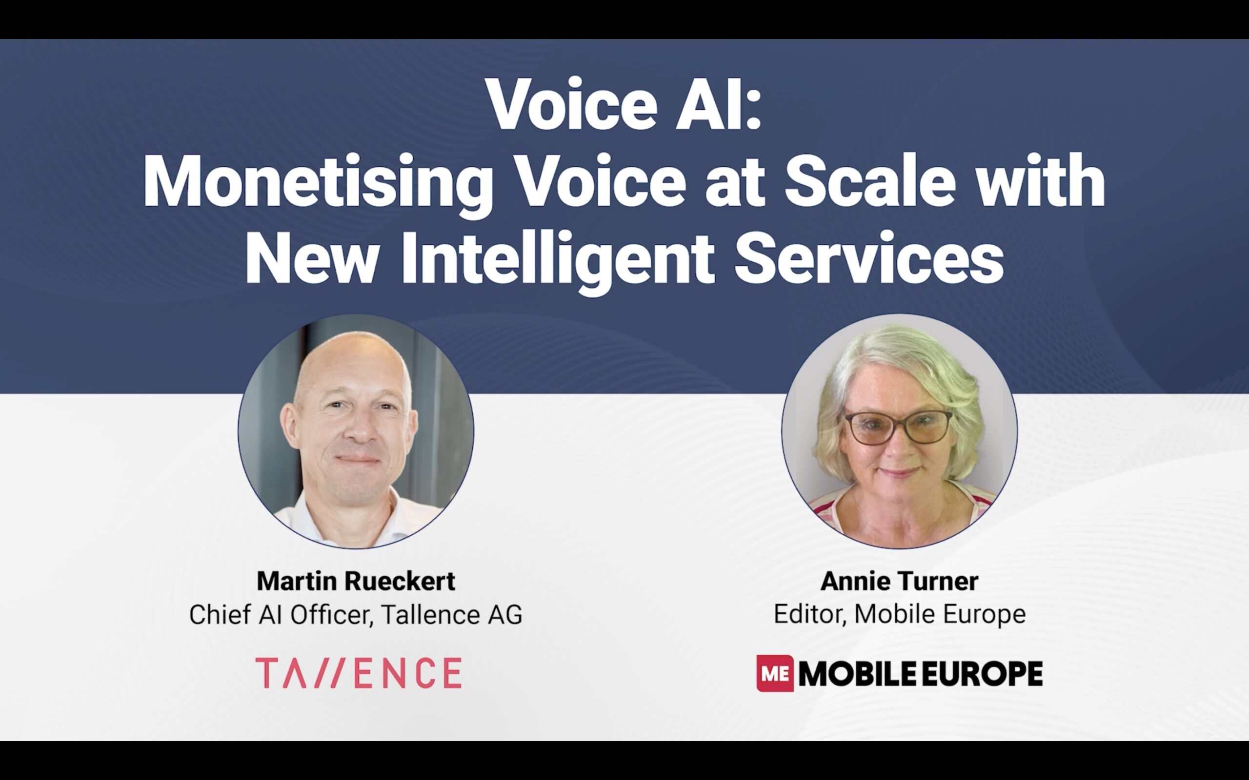Voice AI: monetising voice at scale with new intelligent services - Interview with Tallence - Mobile Europe